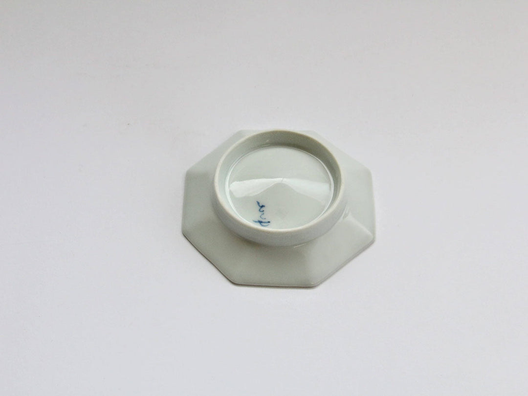 Flower-Arare Octagonal Small Plate - Crafted By Tokushichi Kiln