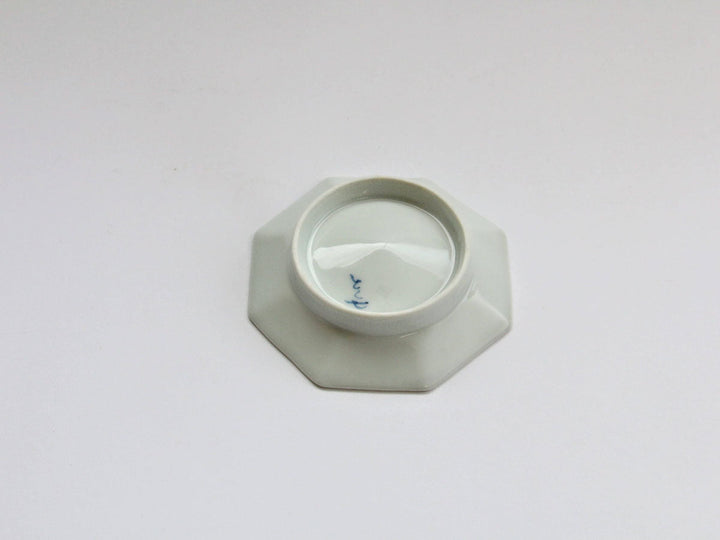 Flower-Arare Octagonal Small Plate - Crafted By Tokushichi Kiln