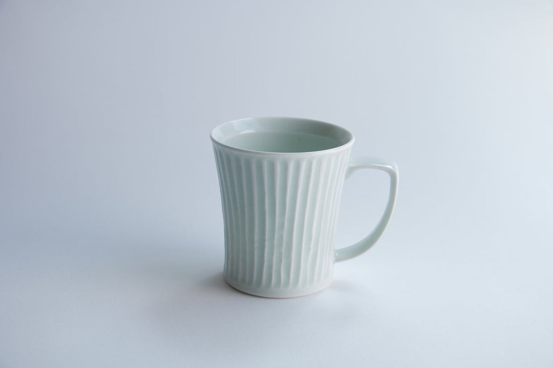 Ash Glazed Ridged Mug - Crafted By Pottery Ao