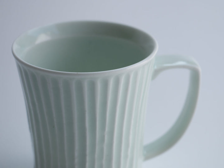 Ash Glazed Ridged Mug - Crafted By Pottery Ao
