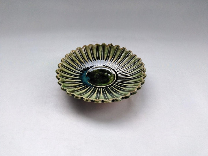 Oribe Chrysanthemum-Shaped Plate - Crafted By Masashi Sato