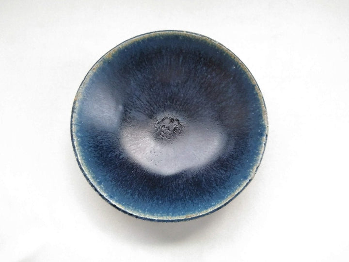 Deep Blue Glazed 6.5-Sun Shallow Bowl - Crafted By Kazuhito Yamamoto