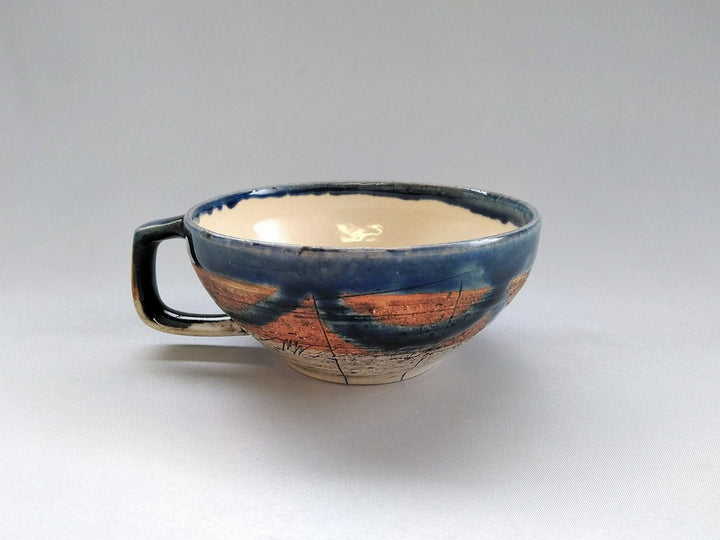 Cafe Soup Eye Blue - Crafted By Kakurin Kiln