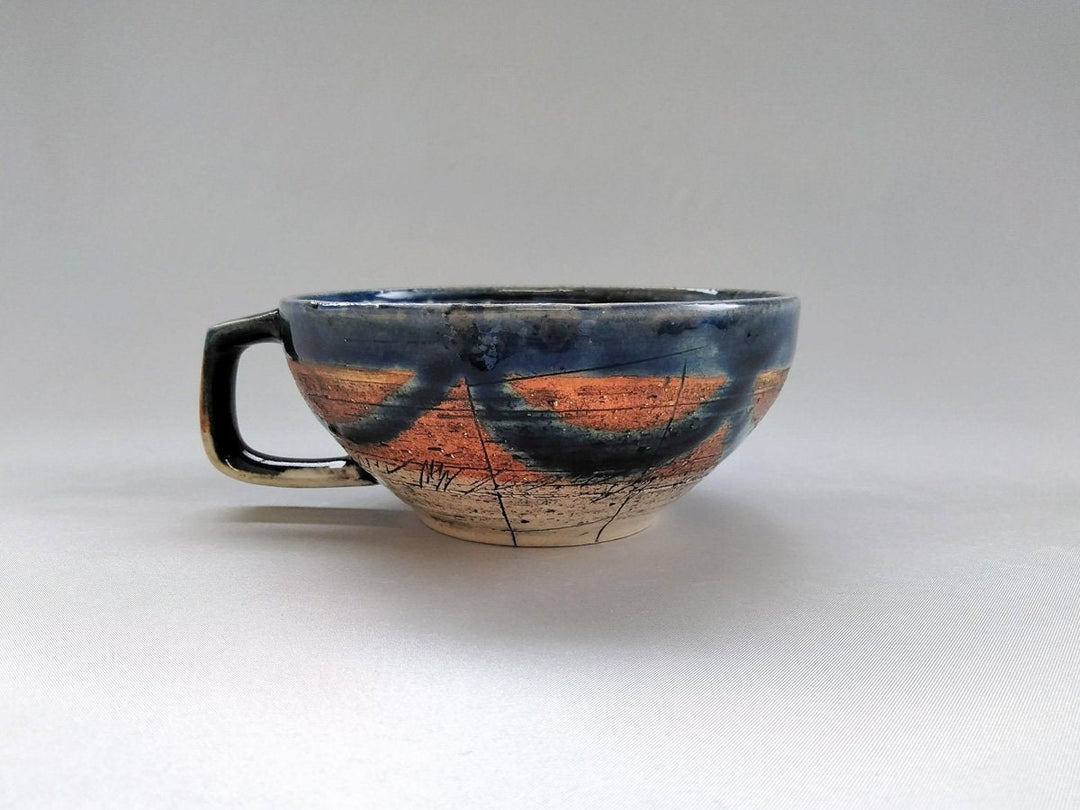 Cafe Soup Eye Blue - Crafted By Kakurin Kiln