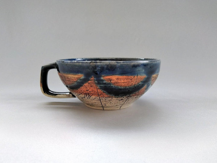 Cafe Soup Eye Blue - Crafted By Kakurin Kiln