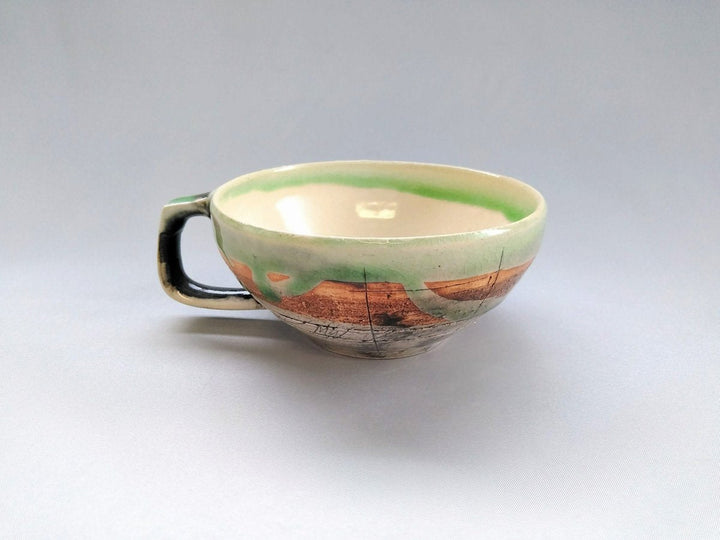 Cafe Soup HiwaGreen — Hand-Glazed Japanese Pottery by Kakurin Kiln