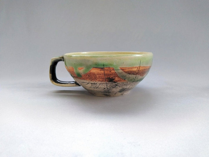 Cafe Soup HiwaGreen — Hand-Glazed Japanese Pottery by Kakurin Kiln