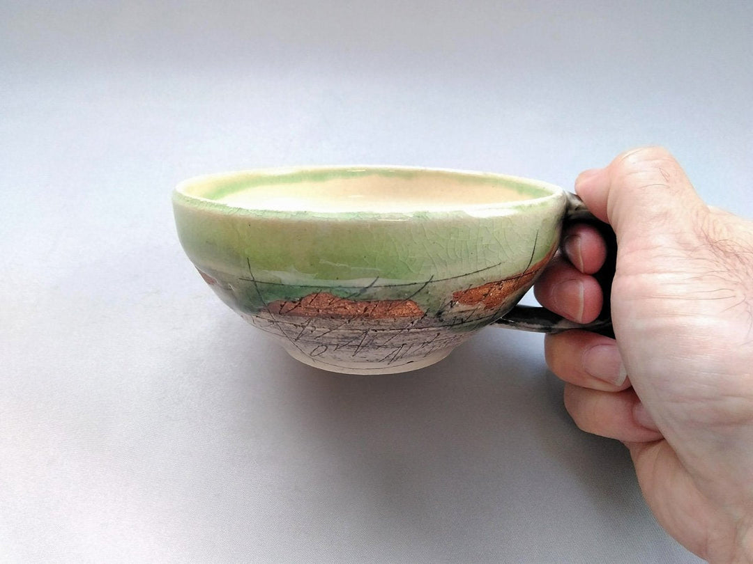 Cafe Soup HiwaGreen - Crafted By Kakurin Kiln