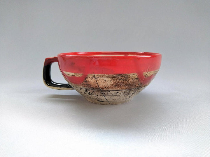 Cafe Soup Red - Crafted By Kakurin Kiln