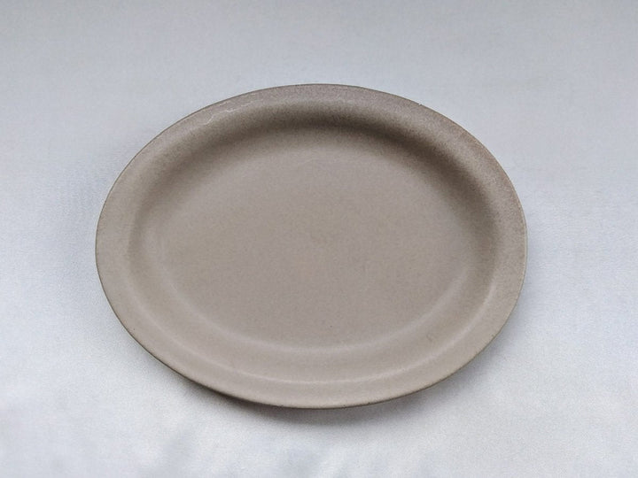 Color Matte Oval Plate M Gray - Crafted By Takuya Ohara