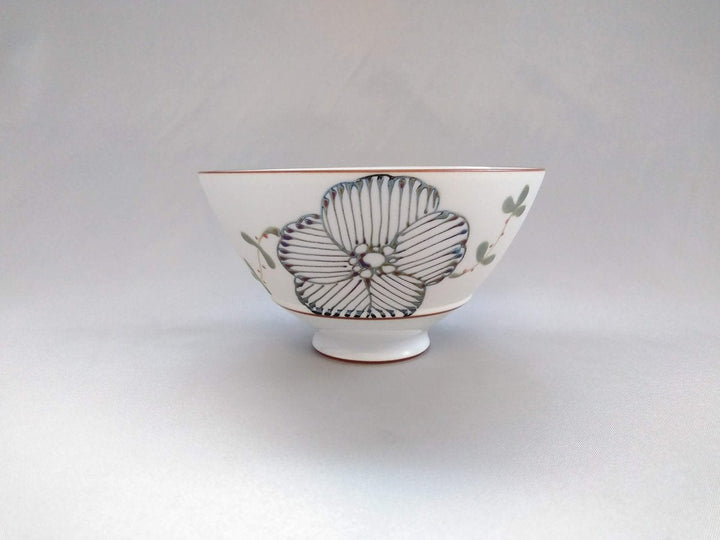 Luster Floral Kasuga Bowl Black Large - Crafted By Fukuho Kiln