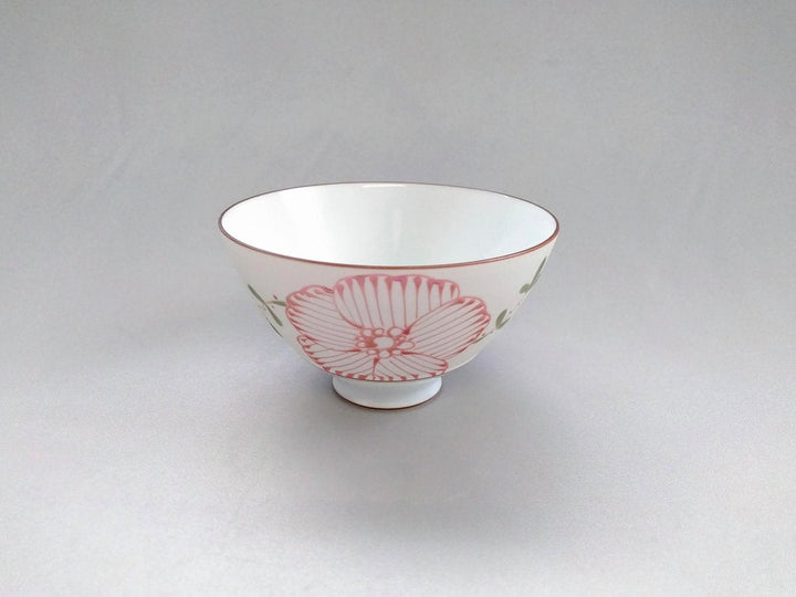 Raster Floral Kasuga Bowl Red Small - Crafted By Fukuho Kiln
