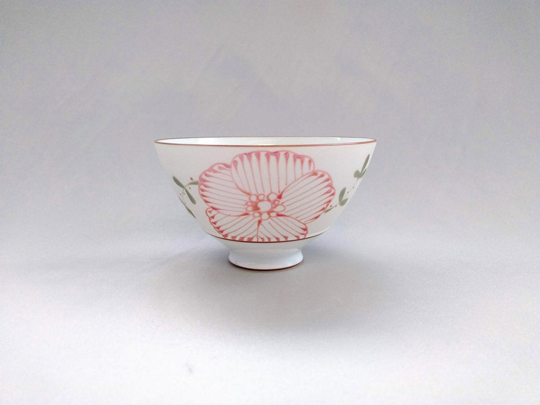 Raster Floral Kasuga Bowl Red Small - Crafted By Fukuho Kiln