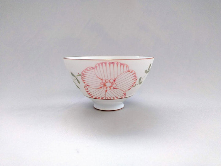 Raster Floral Kasuga Bowl Red Small - Crafted By Fukuho Kiln