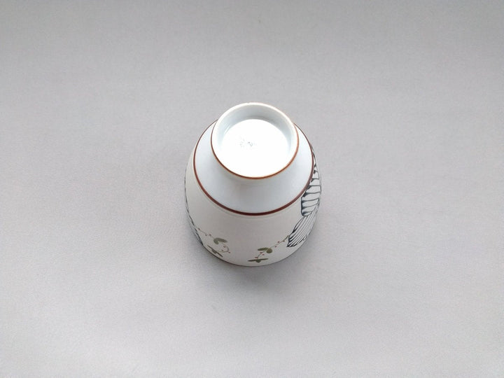 Raster Floral Kasuga Cup Black - Crafted By Fukuho Kiln