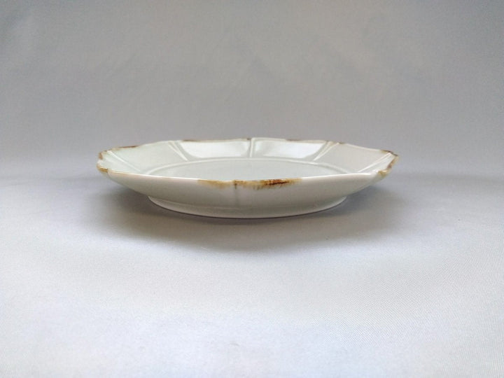 Rimsa Ash Glazed Octagonal 7-Sun Plate — Wood-Fired Japanese Porcelain by Pottery Ao