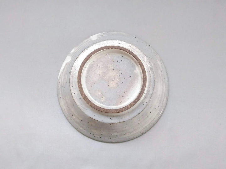 Shallow 5-Sun Bowl with finely shaved White Slip - Crafted By Hyozan Kiln