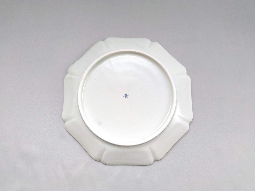 Old Underglazed Flower Octagonal 7-Sun Plate - Crafted By Pottery Ao