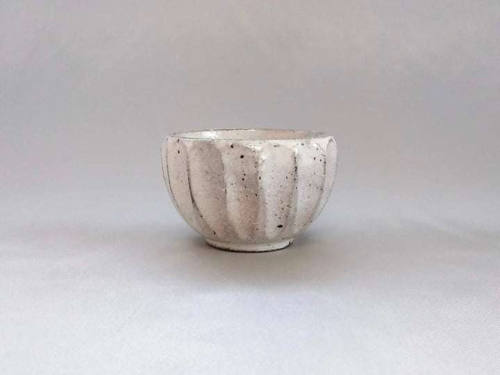 White Slip thick shavings Round Cup - Crafted By Hyozan Kiln