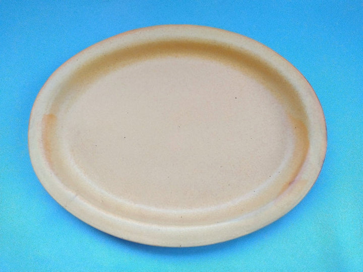 Color Matte Oval Plate L Yellow - Crafted By Takuya Ohara