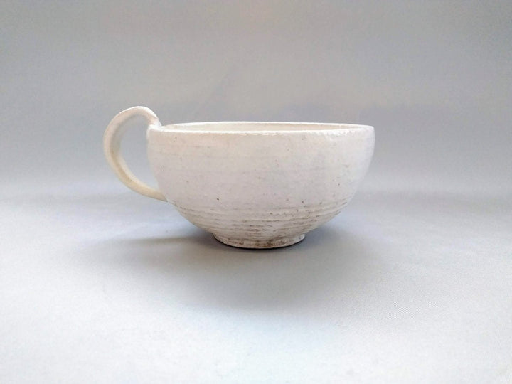 New White Slip Soup Cup - Crafted By Masahiro Kumagai