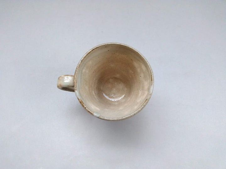 White Slip HanRidged Mug, Japanese pottery (ceramic)