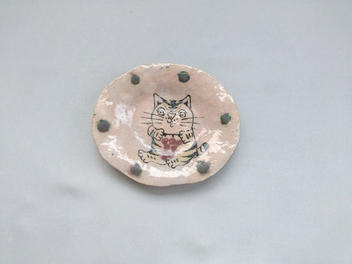 Cat Oval Small Plate Fruit - Crafted By Hiroshi Sato