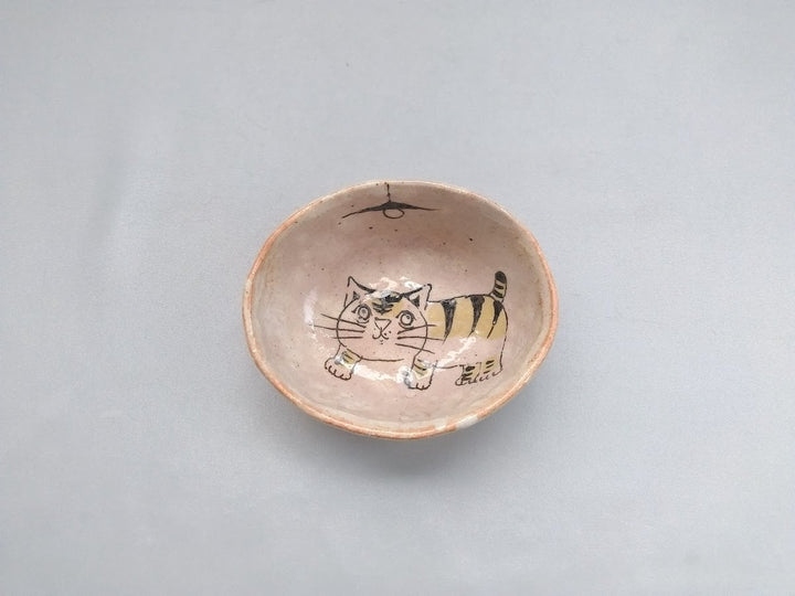 Cat Pattern Kobang Small Bowl - Crafted By Hiroshi Sato