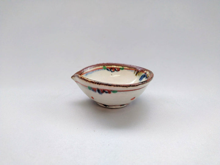 Annam Red Grass Pattern Katakuchi Small Pot - Crafted By Minami Kiln