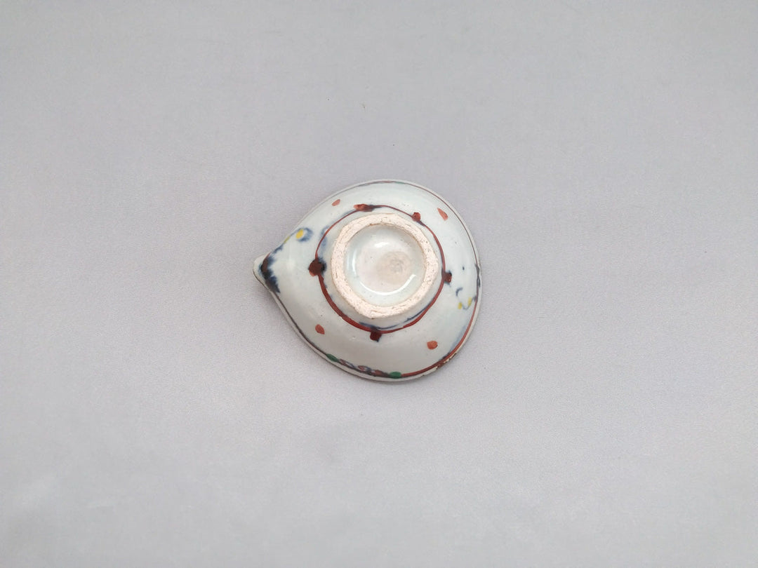Annam Red Grass Pattern Katakuchi Small Pot - Crafted By Minami Kiln