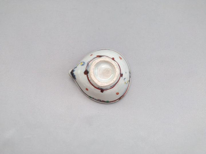Annam Red Grass Pattern Katakuchi Small Pot - Crafted By Minami Kiln