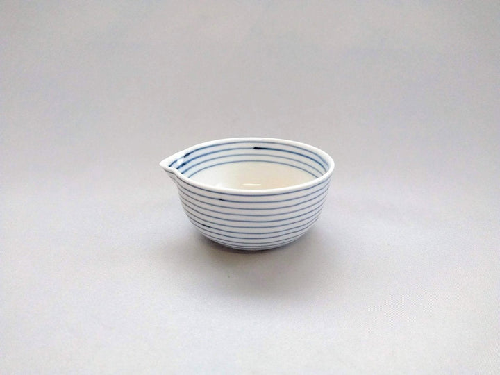 Line Line Katakuchi Small Bowl Blue - Crafted By Koso Kiln