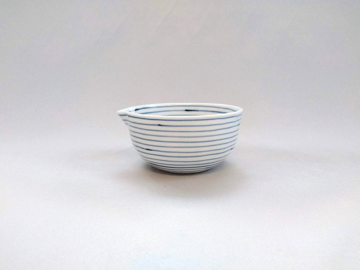 Line Line Katakuchi Small Bowl Blue - Crafted By Koso Kiln