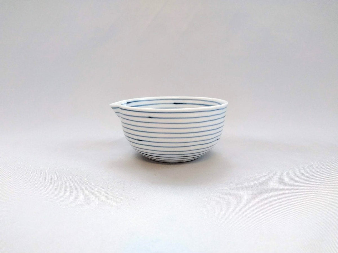 Line Line Katakuchi Small Bowl Blue - Crafted By Koso Kiln