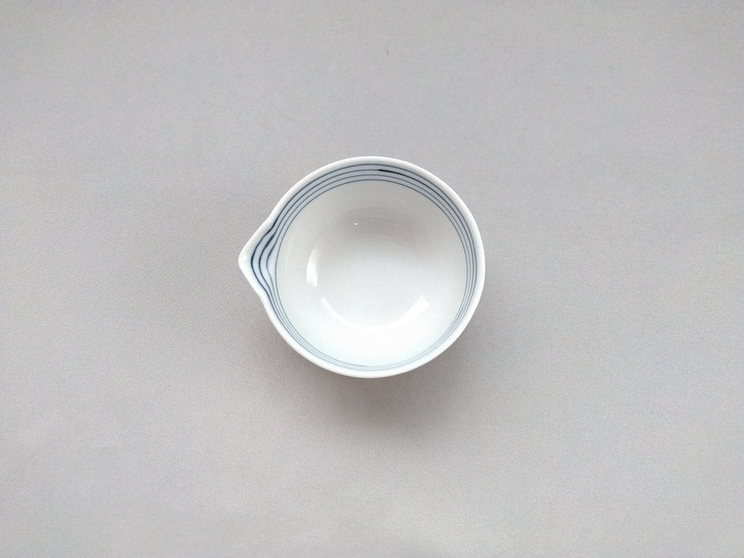 Line Line Katakuchi Small Bowl Blue - Crafted By Koso Kiln