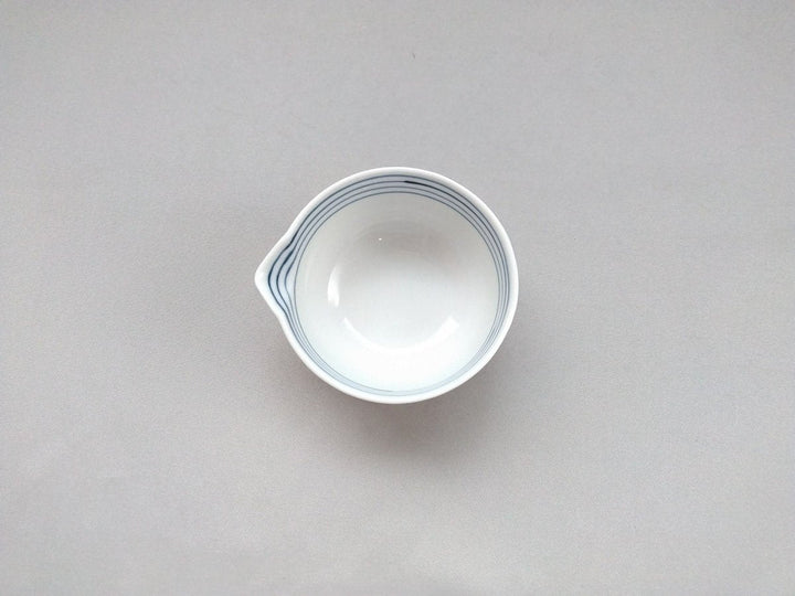 Line Line Katakuchi Small Bowl Blue - Crafted By Koso Kiln