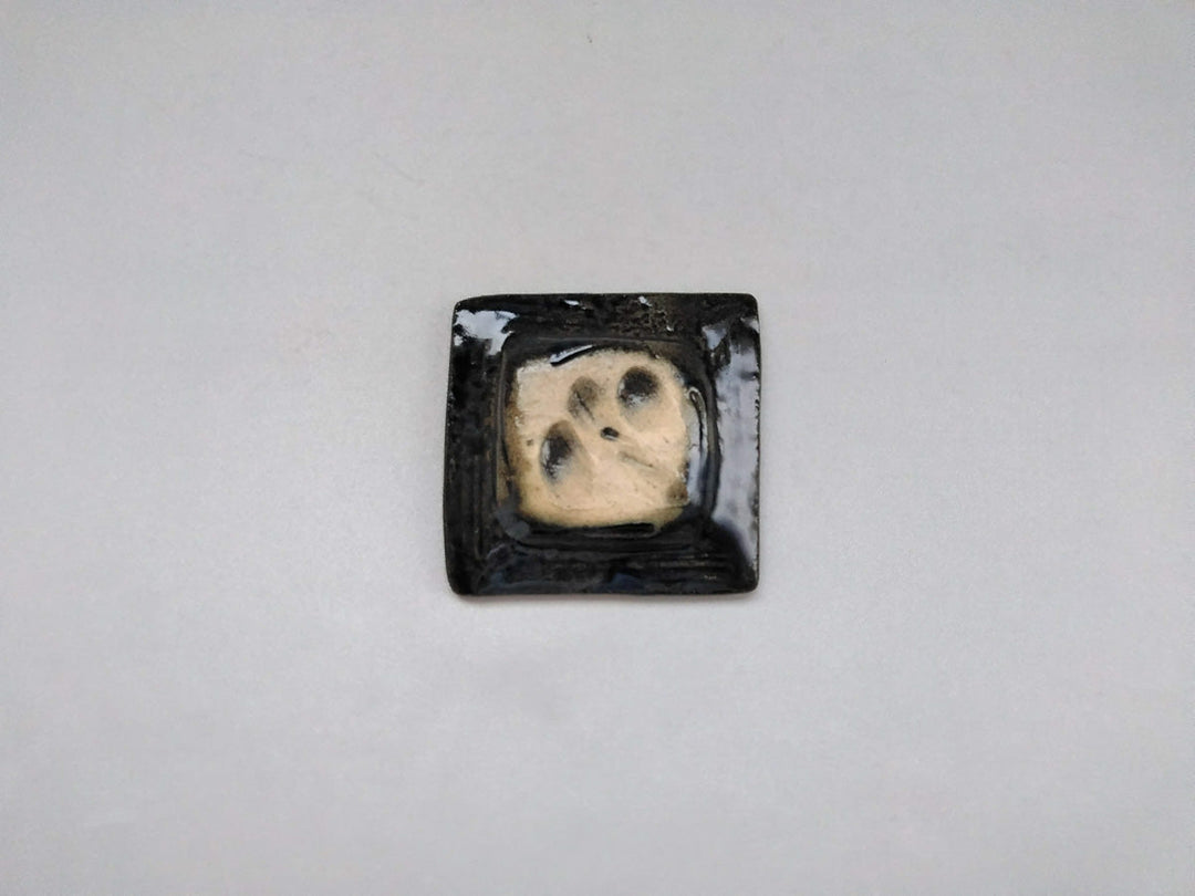 LapisLazuli Silver 2-Sun Square Plate - Crafted By Masaaki Hibino