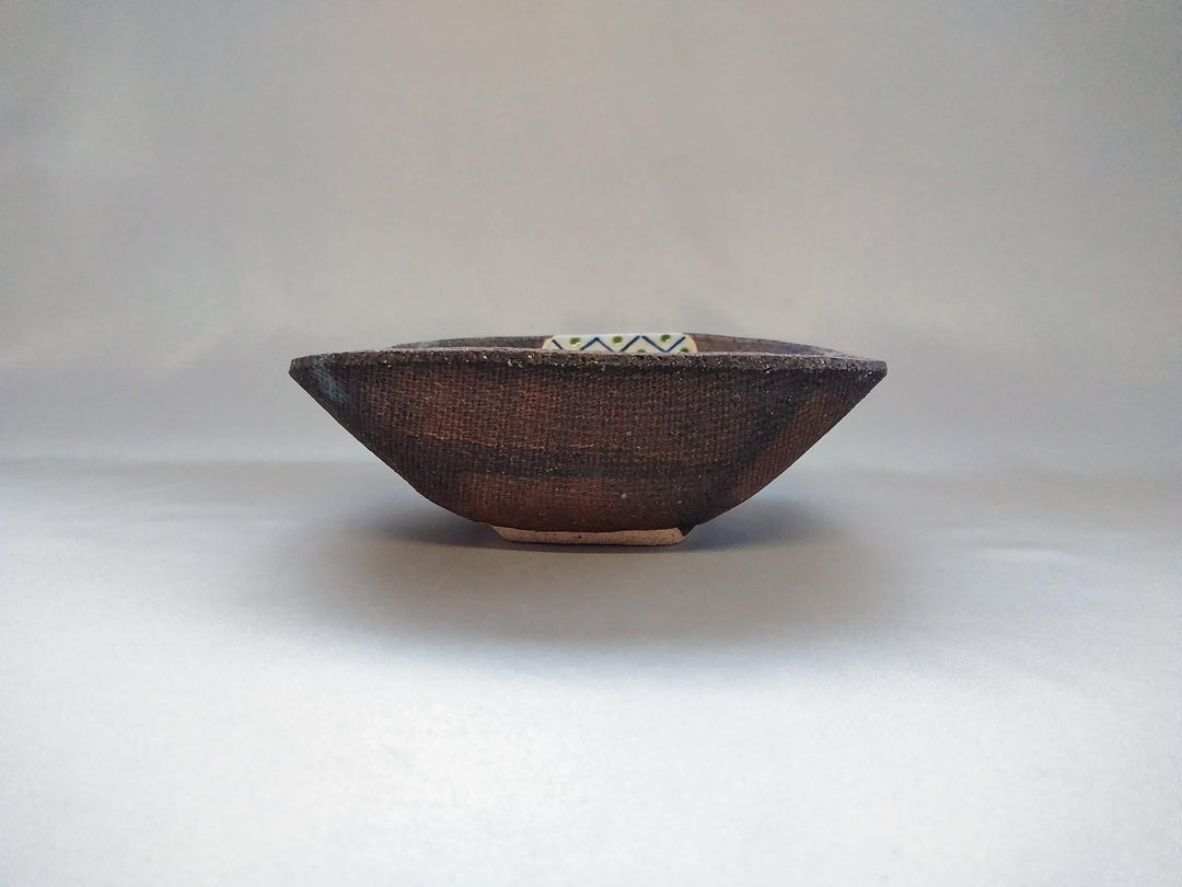 Square Pot Plum Pattern — Hand-Glazed Japanese Pottery by My Store