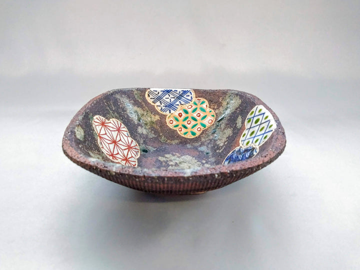 Square Pot Plum Pattern — Hand-Glazed Japanese Pottery by My Store