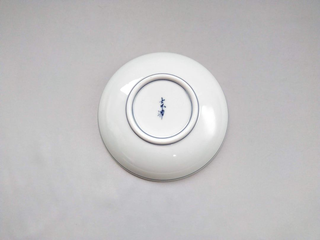 Underglazed Violet Pattern 5-Sun Round Plate - Crafted By Eguchi Pottery