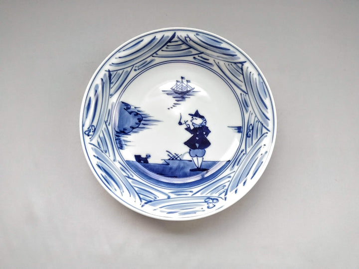 Nagasaki Pattern Tmabuchi 7-Sun Soup Plate - Crafted By Shingama