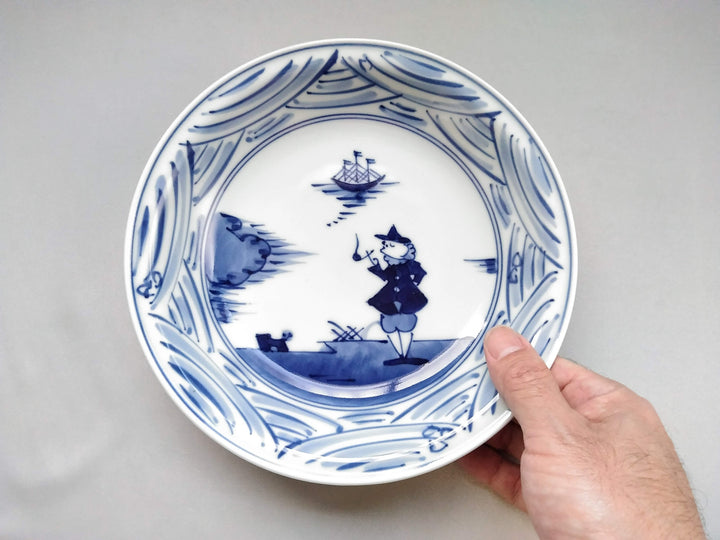 Nagasaki Pattern Tmabuchi 7-Sun Soup Plate - Crafted By Shingama