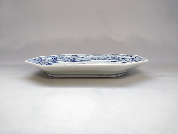 Nagasaki Pattern Octagonal Long Square Plate - Crafted By Shingama