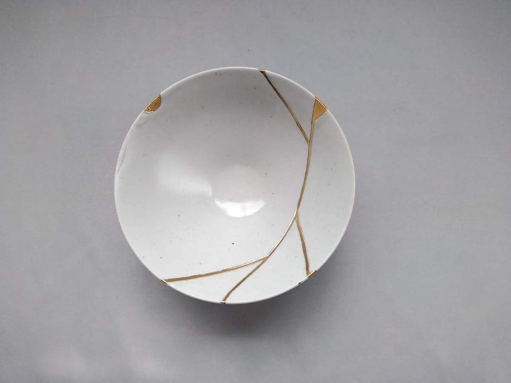 Lee Chao Kintsugi Flat Small Bowl - Crafted By Kanemon Kiln