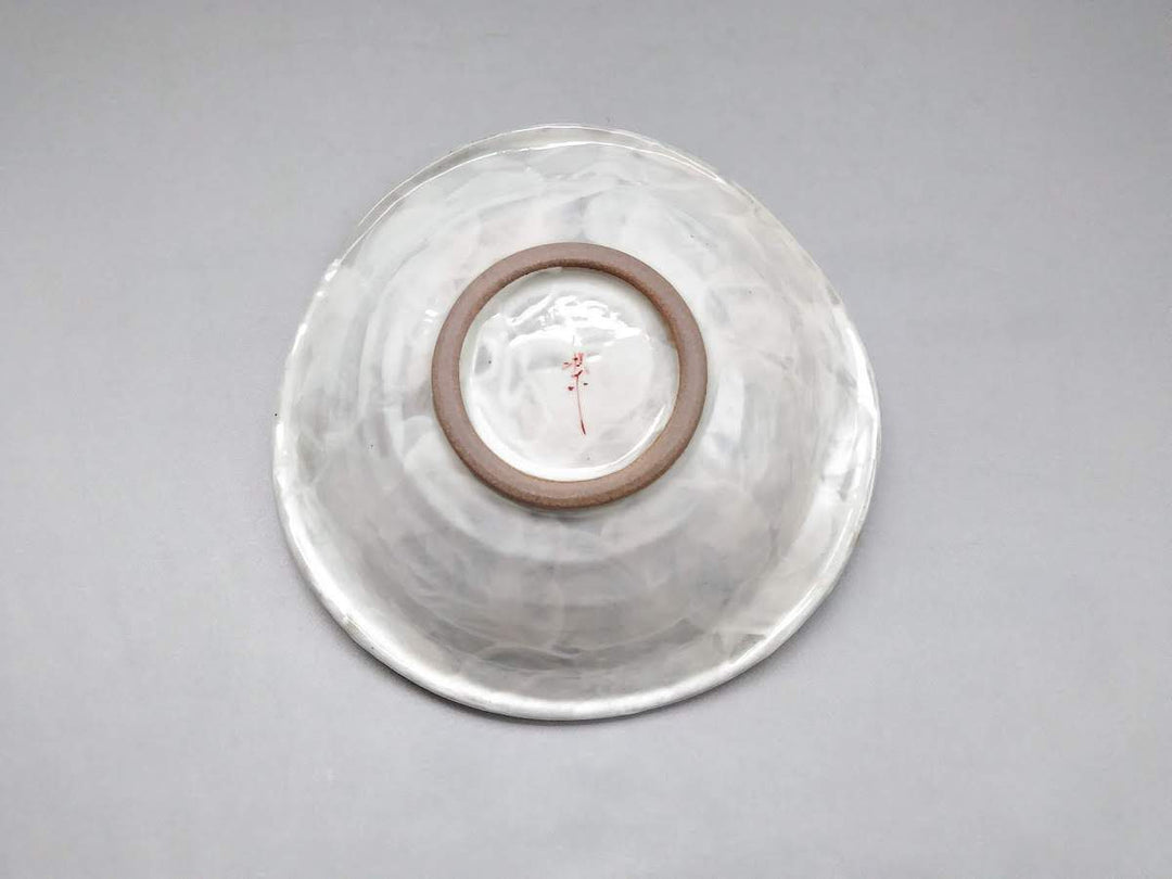 Shrimp and Sea Bream 6.5-Sun Bowl Red - Crafted By Pottery Raku