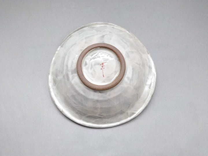 Shrimp and Sea Bream 6.5-Sun Bowl Red - Crafted By Pottery Raku