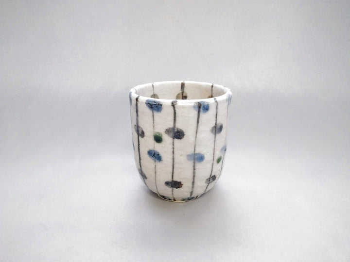 Oribe Tamasudare Tea Cup — Hand-Glazed Japanese Pottery by Renji Nakagaki