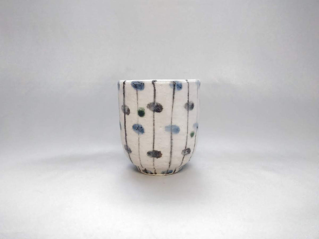 Oribe Tamasudare Tea Cup — Hand-Glazed Japanese Pottery by Renji Nakagaki