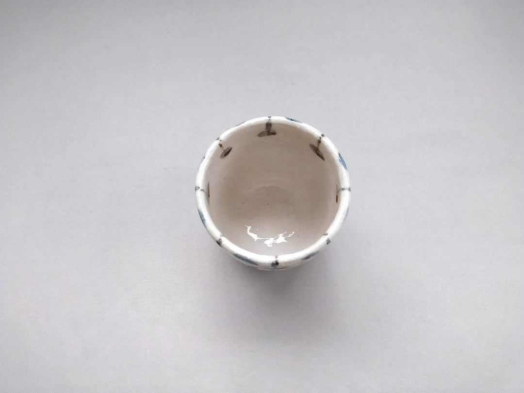 Oribe Tamasudare Tea Cup — Hand-Glazed Japanese Pottery by Renji Nakagaki