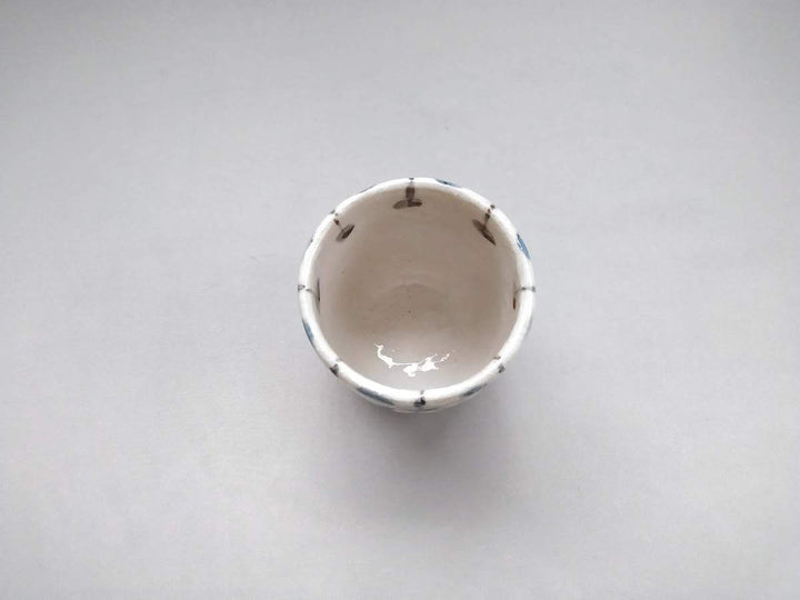 Oribe Tamasudare Tea Cup — Hand-Glazed Japanese Pottery by Renji Nakagaki